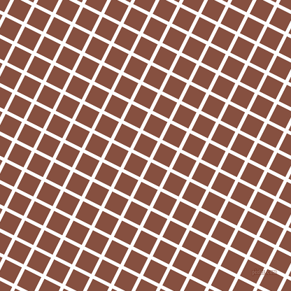 63/153 degree angle diagonal checkered chequered lines, 5 pixel line width, 26 pixel square size, White and Ironstone plaid checkered seamless tileable