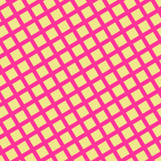 31/121 degree angle diagonal checkered chequered lines, 14 pixel line width, 33 pixel square size, Wild Strawberry and Khaki plaid checkered seamless tileable