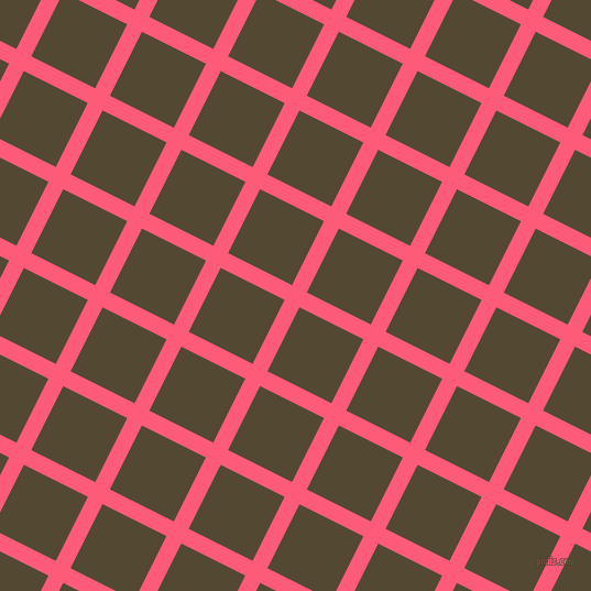 63/153 degree angle diagonal checkered chequered lines, 15 pixel lines width, 65 pixel square size, Wild Watermelon and Punga plaid checkered seamless tileable