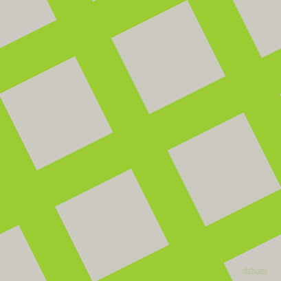 27/117 degree angle diagonal checkered chequered lines, 59 pixel lines width, 124 pixel square size, Yellow Green and Quill Grey plaid checkered seamless tileable