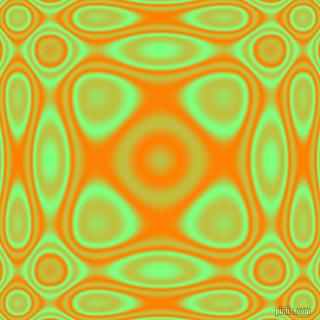 , Mint Green and Dark Orange plasma wave seamless tileable