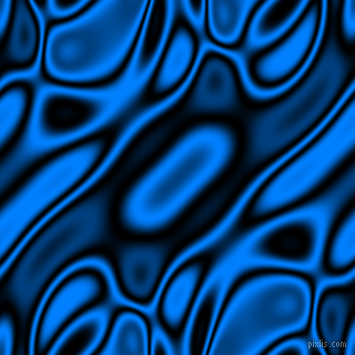 Black and Dodger Blue plasma waves seamless tileable