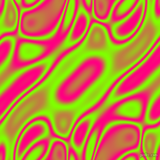 Chartreuse and Deep Pink plasma waves seamless tileable