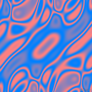 , Dodger Blue and Salmon plasma waves seamless tileable
