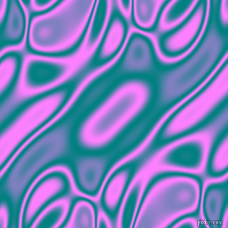 Teal and Fuchsia Pink plasma waves seamless tileable