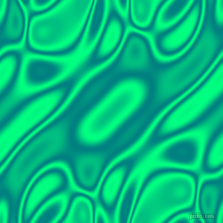 Teal and Spring Green plasma waves seamless tileable