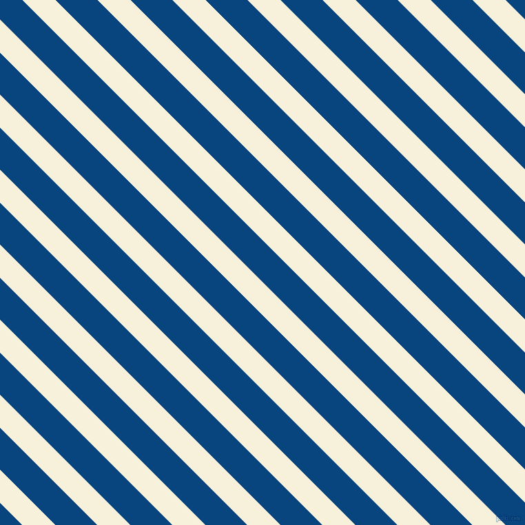 135 degree angle lines stripes, 34 pixel line width, 43 pixel line spacing, Apricot White and Dark Cerulean stripes and lines seamless tileable