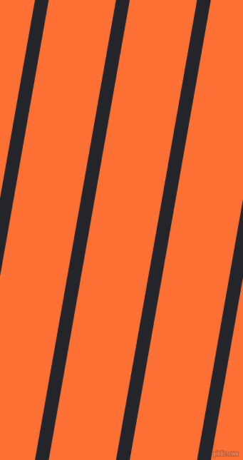 80 degree angle lines stripes, 19 pixel line width, 93 pixel line spacing, Black Russian and Burnt Orange stripes and lines seamless tileable
