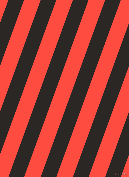 70 degree angle lines stripes, 47 pixel line width, 50 pixel line spacing, Bokara Grey and Sunset Orange stripes and lines seamless tileable