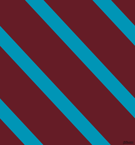 133 degree angle lines stripes, 48 pixel line width, 126 pixel line spacing, Bondi Blue and Pohutukawa stripes and lines seamless tileable