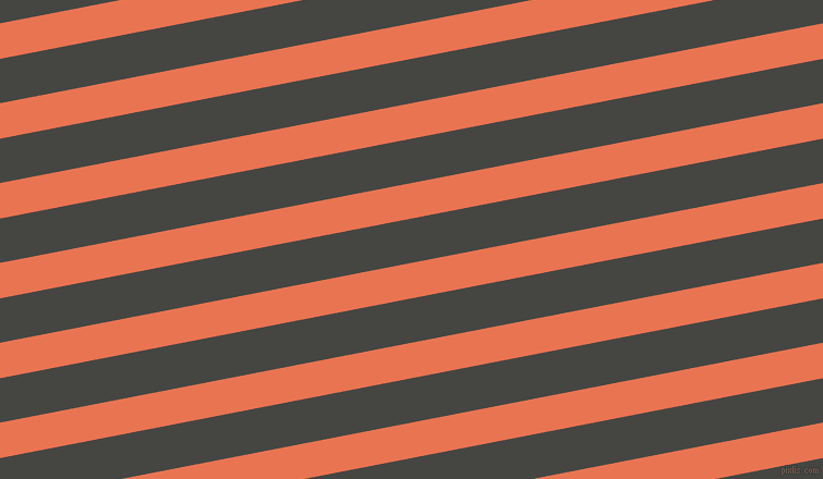 11 degree angle lines stripes, 32 pixel line width, 40 pixel line spacing, Burnt Sienna and Tuatara stripes and lines seamless tileable