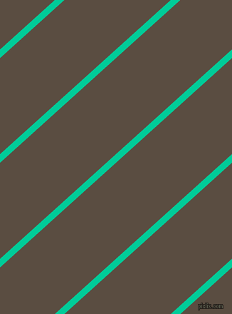 42 degree angle lines stripes, 9 pixel line width, 100 pixel line spacing, Caribbean Green and Rock stripes and lines seamless tileable
