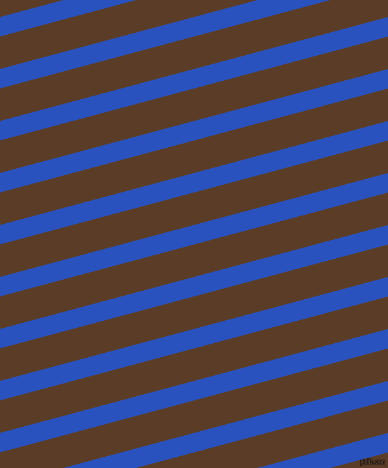 15 degree angle lines stripes, 27 pixel line width, 45 pixel line spacing, Cerulean Blue and Bracken stripes and lines seamless tileable