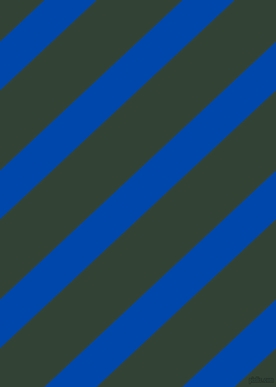 43 degree angle lines stripes, 51 pixel line width, 84 pixel line spacing, Cobalt and Timber Green stripes and lines seamless tileable
