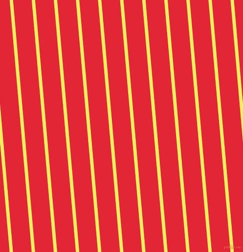 95 degree angle lines stripes, 7 pixel line width, 38 pixel line spacing, Corn and Alizarin stripes and lines seamless tileable