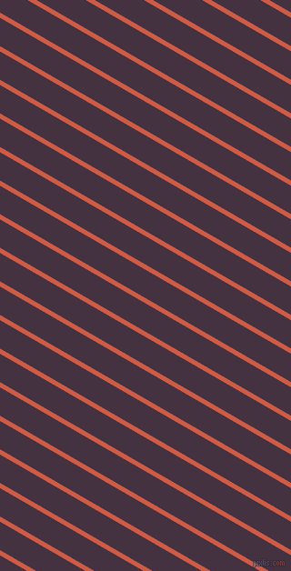 150 degree angle lines stripes, 5 pixel line width, 27 pixel line spacing, Dark Coral and Voodoo stripes and lines seamless tileable
