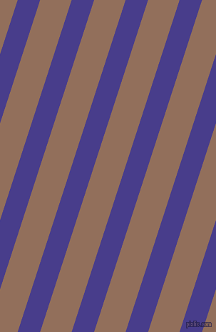 72 degree angle lines stripes, 30 pixel line width, 42 pixel line spacing, Dark Slate Blue and Beaver stripes and lines seamless tileable