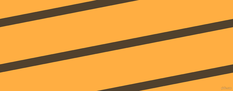 11 degree angle lines stripes, 28 pixel line width, 126 pixel line spacing, Deep Bronze and Yellow Orange stripes and lines seamless tileable