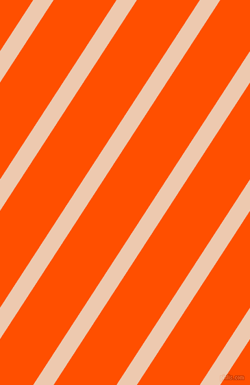 57 degree angle lines stripes, 25 pixel line width, 77 pixel line spacing, Desert Sand and International Orange stripes and lines seamless tileable