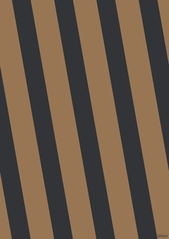 100 degree angle lines stripes, 64 pixel line width, 80 pixel line spacing, Ebony Clay and Pale Brown stripes and lines seamless tileable