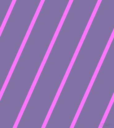 66 degree angle lines stripes, 12 pixel line width, 72 pixel line spacing, Fuchsia Pink and Deluge stripes and lines seamless tileable