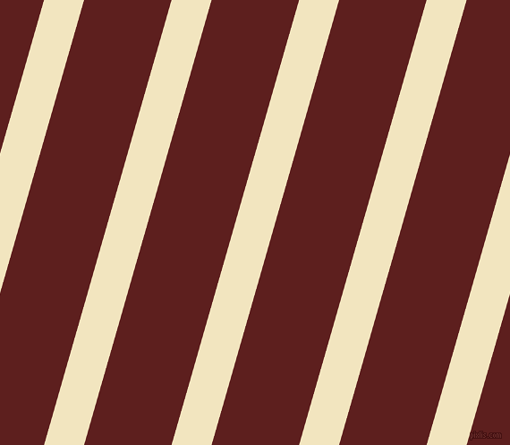 74 degree angle lines stripes, 43 pixel line width, 94 pixel line spacing, Half Colonial White and Red Oxide stripes and lines seamless tileable