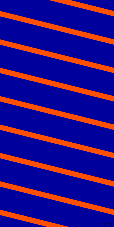 166 degree angle lines stripes, 18 pixel line width, 77 pixel line spacing, International Orange and New Midnight Blue stripes and lines seamless tileable