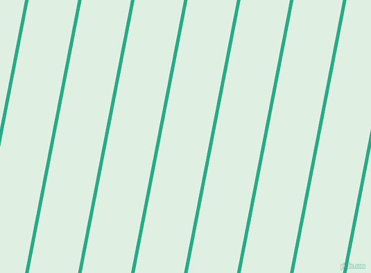 79 degree angle lines stripes, 5 pixel line width, 70 pixel line spacing, Jungle Green and Off Green stripes and lines seamless tileable