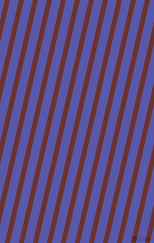 77 degree angle lines stripes, 10 pixel line width, 18 pixel line spacing, Kenyan Copper and Rich Blue stripes and lines seamless tileable