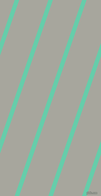 71 degree angle lines stripes, 14 pixel line width, 91 pixel line spacing, Medium Aquamarine and Foggy Grey stripes and lines seamless tileable