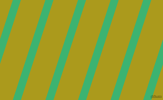 72 degree angle lines stripes, 25 pixel line width, 76 pixel line spacing, Medium Sea Green and Lucky stripes and lines seamless tileable