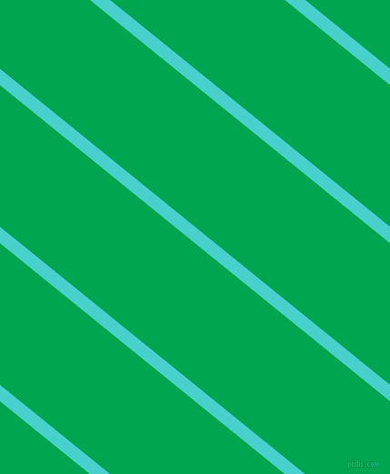 141 degree angle lines stripes, 14 pixel line width, 121 pixel line spacing, Medium Turquoise and Pigment Green stripes and lines seamless tileable