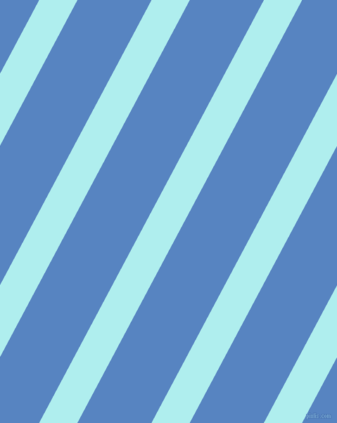 62 degree angle lines stripes, 48 pixel line width, 93 pixel line spacing, Pale Turquoise and Havelock Blue stripes and lines seamless tileable