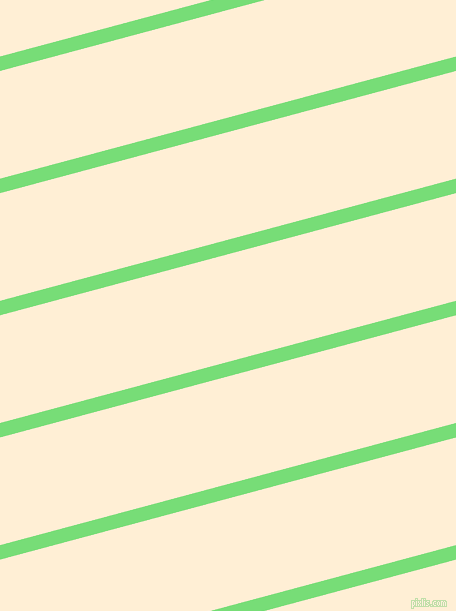 15 degree angle lines stripes, 14 pixel line width, 104 pixel line spacing, Pastel Green and Papaya Whip stripes and lines seamless tileable