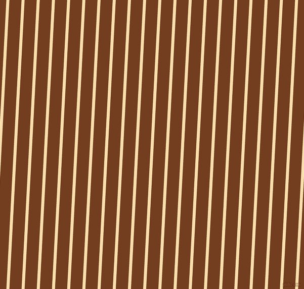 87 degree angle lines stripes, 6 pixel line width, 24 pixel line spacing, Peach-Yellow and Peru Tan stripes and lines seamless tileable