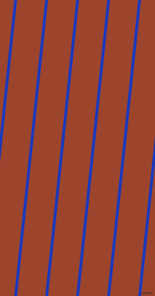 84 degree angle lines stripes, 10 pixel line width, 96 pixel line spacing, Persian Blue and Rock Spray stripes and lines seamless tileable