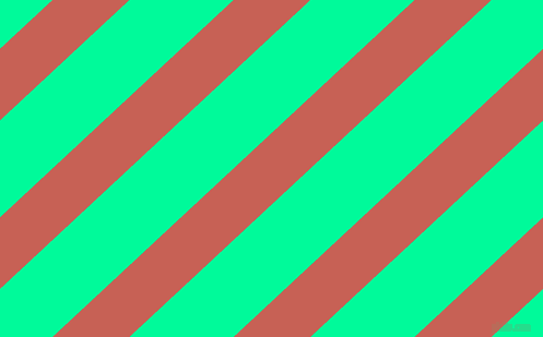 43 degree angle lines stripes, 48 pixel line width, 65 pixel line spacing, Sunglo and Medium Spring Green stripes and lines seamless tileable