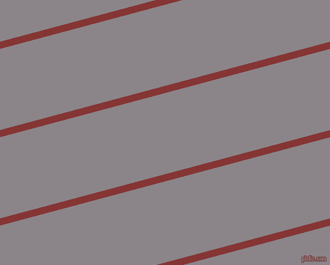 15 degree angle lines stripes, 10 pixel line width, 113 pixel line spacing, Tall Poppy and Taupe Grey stripes and lines seamless tileable