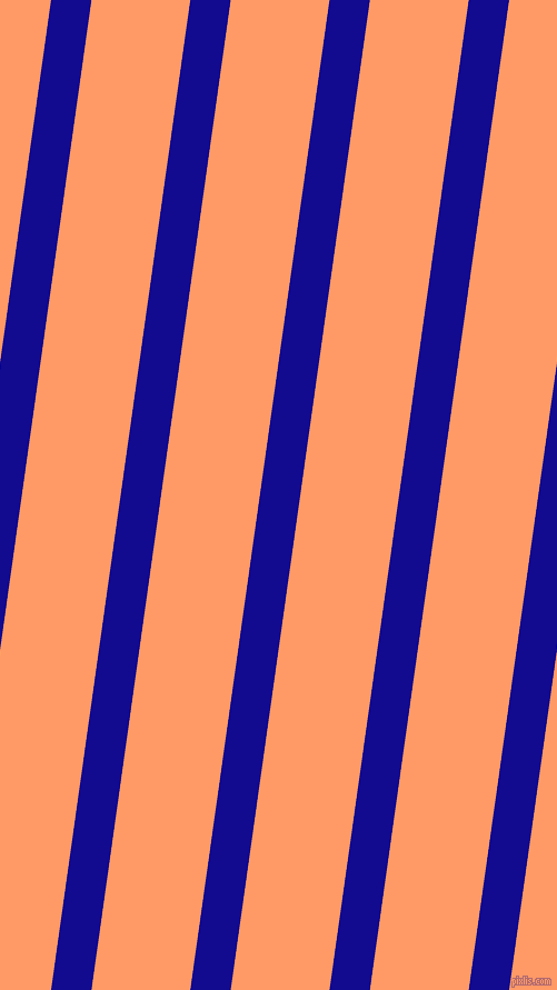 82 degree angle lines stripes, 36 pixel line width, 88 pixel line spacing, Ultramarine and Atomic Tangerine stripes and lines seamless tileable