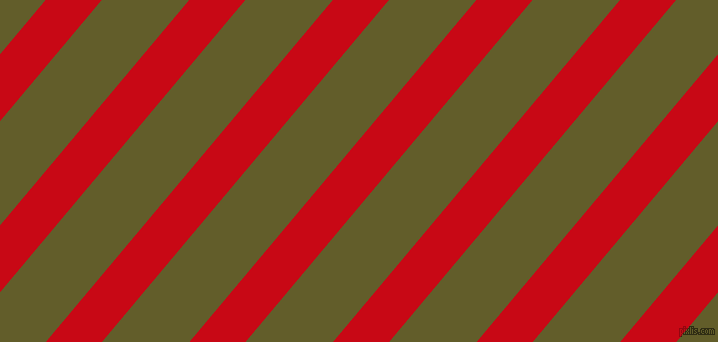50 degree angle lines stripes, 43 pixel line width, 67 pixel line spacing, Venetian Red and Costa Del Sol stripes and lines seamless tileable