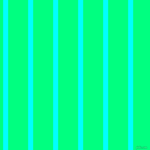 vertical lines stripes, 16 pixel line width, 64 pixel line spacing, Aqua and Spring Green vertical lines and stripes seamless tileable