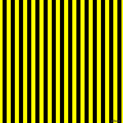 vertical lines stripes, 16 pixel line width, 16 pixel line spacing, Black and Yellow vertical lines and stripes seamless tileable