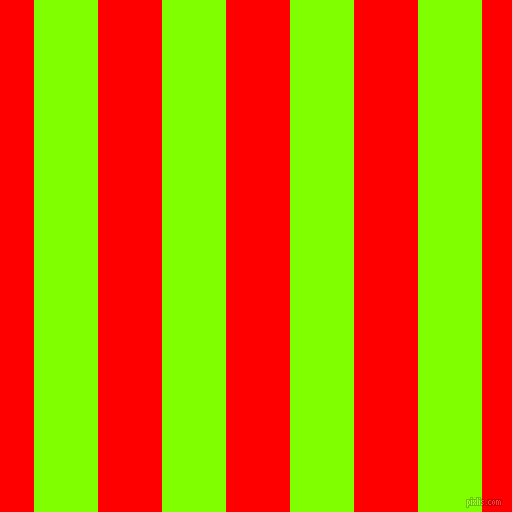 vertical lines stripes, 64 pixel line width, 64 pixel line spacing, Chartreuse and Red vertical lines and stripes seamless tileable