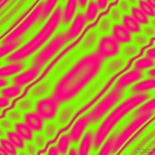 , Chartreuse and Deep Pink wavy plasma ripple seamless tileable