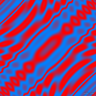 , Dodger Blue and Red wavy plasma ripple seamless tileable