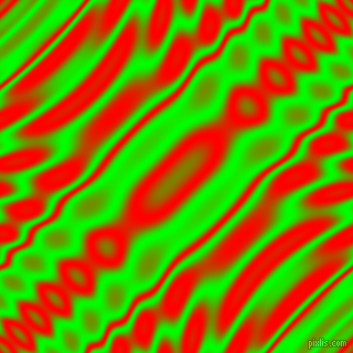 , Lime and Red wavy plasma ripple seamless tileable