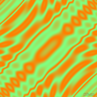 Mint Green and Dark Orange wavy plasma ripple seamless tileable