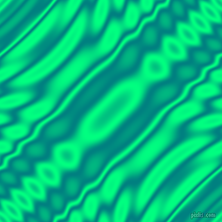 , Teal and Spring Green wavy plasma ripple seamless tileable