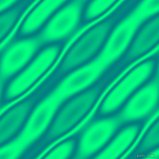 Teal and Spring Green wavy plasma seamless tileable